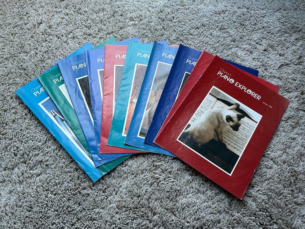 Vtg 1994 COMPLETE LOT Clavier's Piano Explorer Magazines Booklets Claviers D26